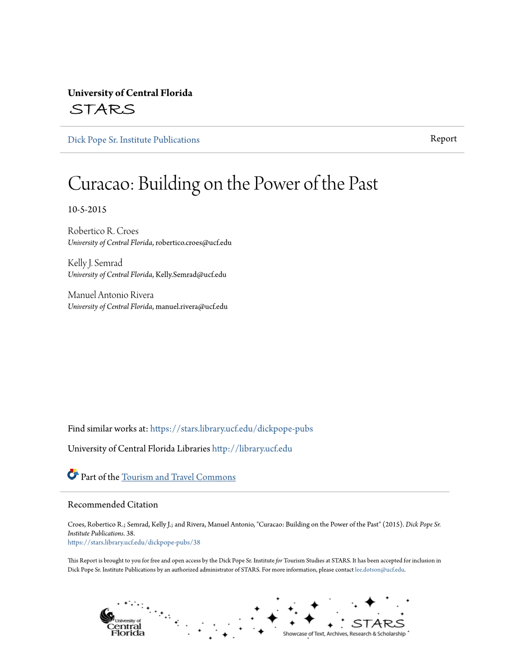 Curacao: Building on the Power of the Past 10-5-2015