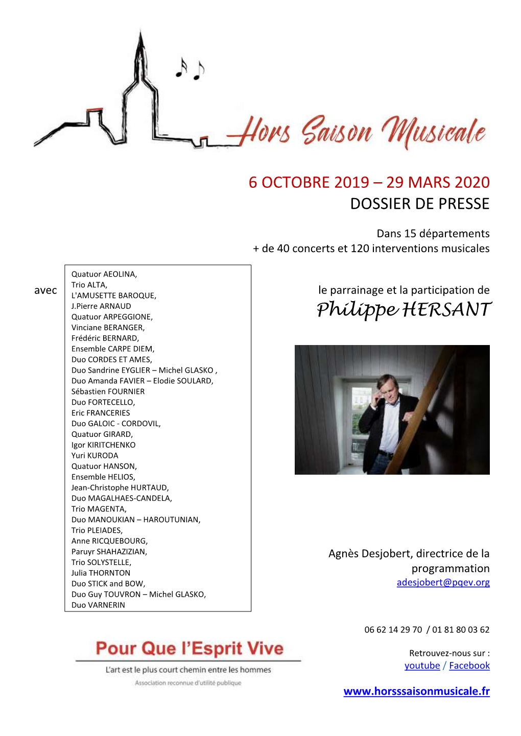 29 MARS 2020 DOSSIER DE PRESSE Philippe HERSANT