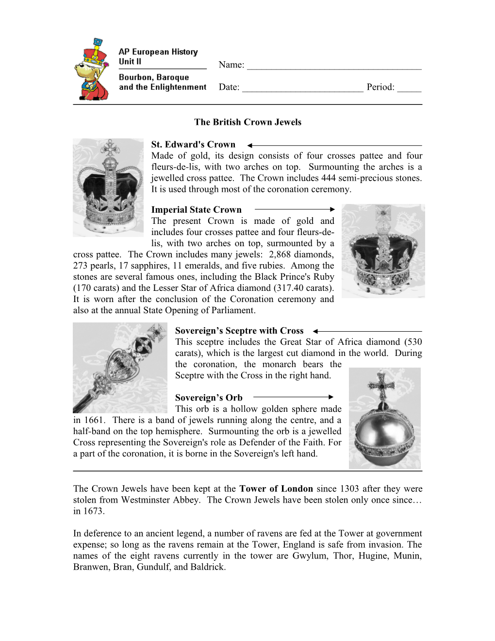 The British Crown Jewels