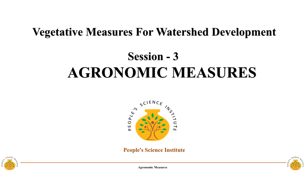Agronomic Measures