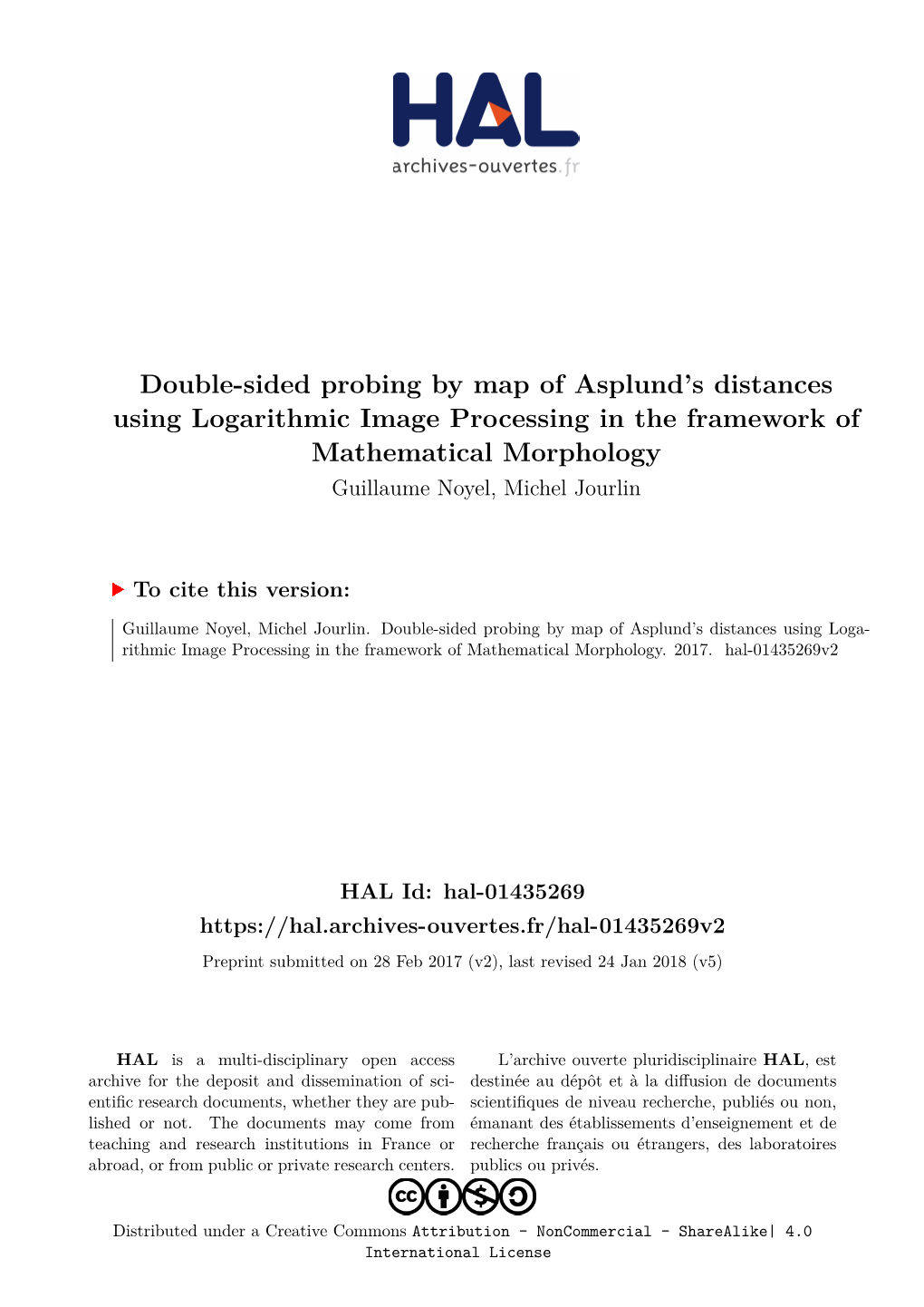 Double-Sided Probing by Map of Asplund's Distances Using