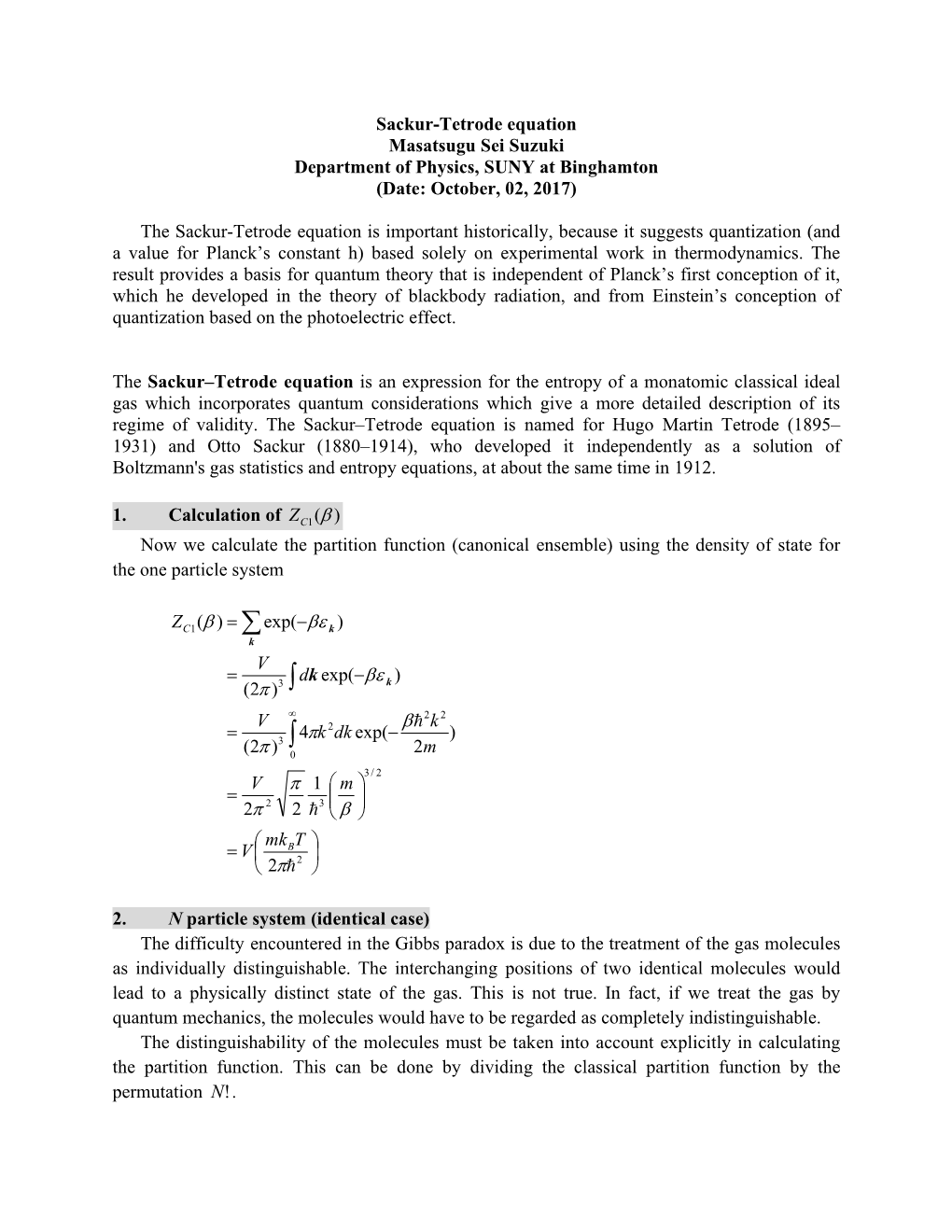 4.3 Sackur-Tetrode Equation.Pdf