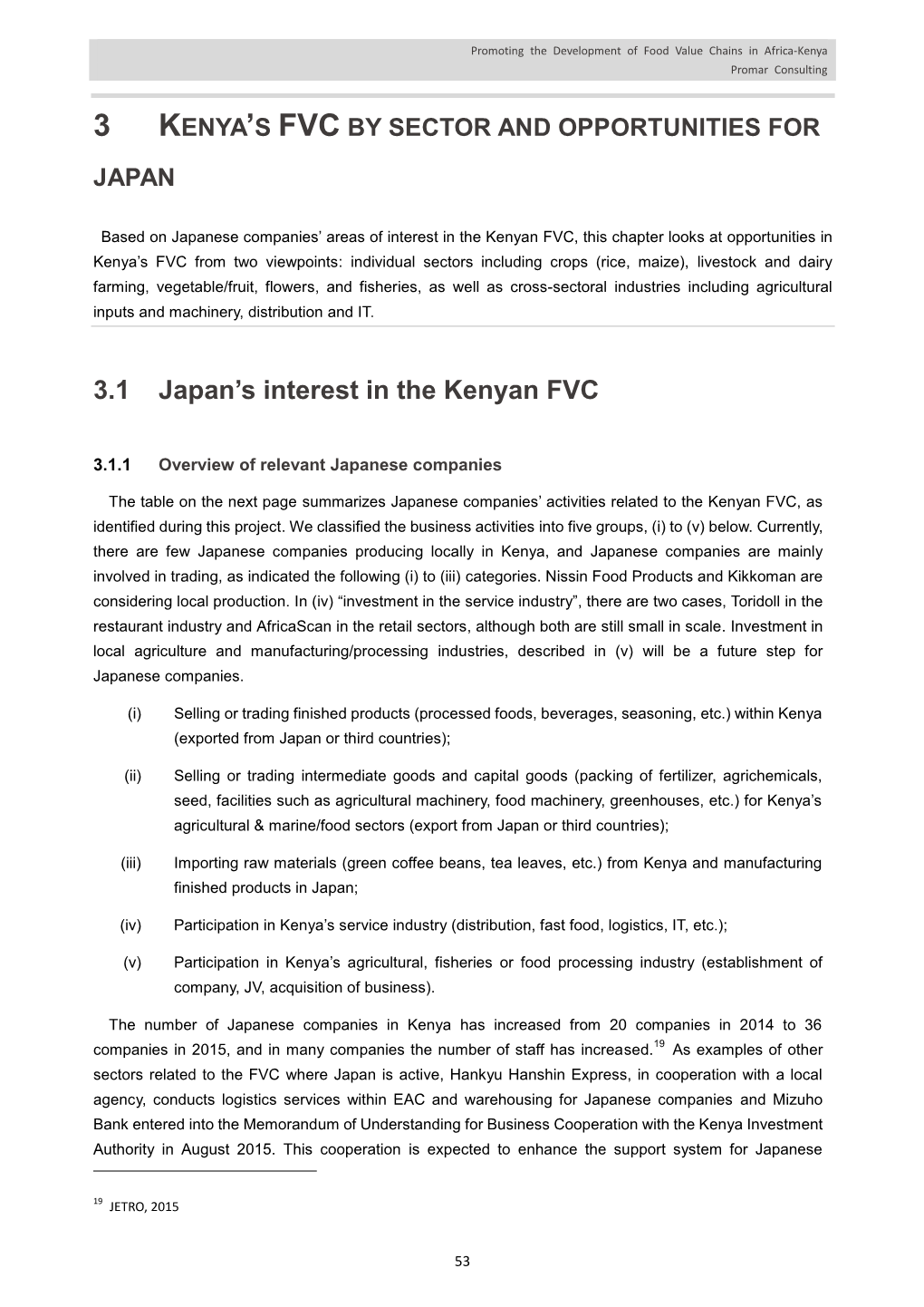 3.1 Japan's Interest in the Kenyan