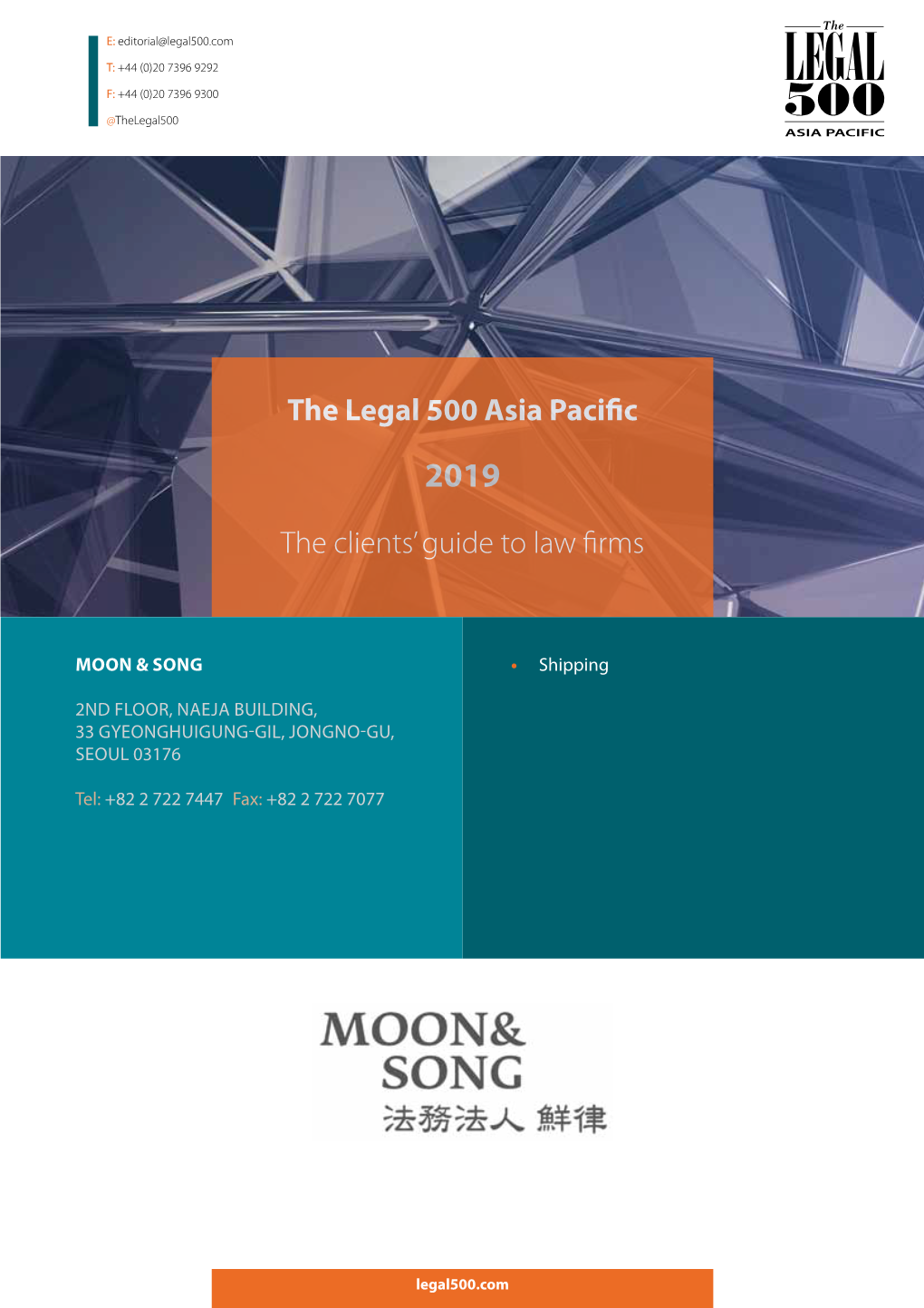 The Legal 500 Asia Pacific the Clients' Guide to Law Firms