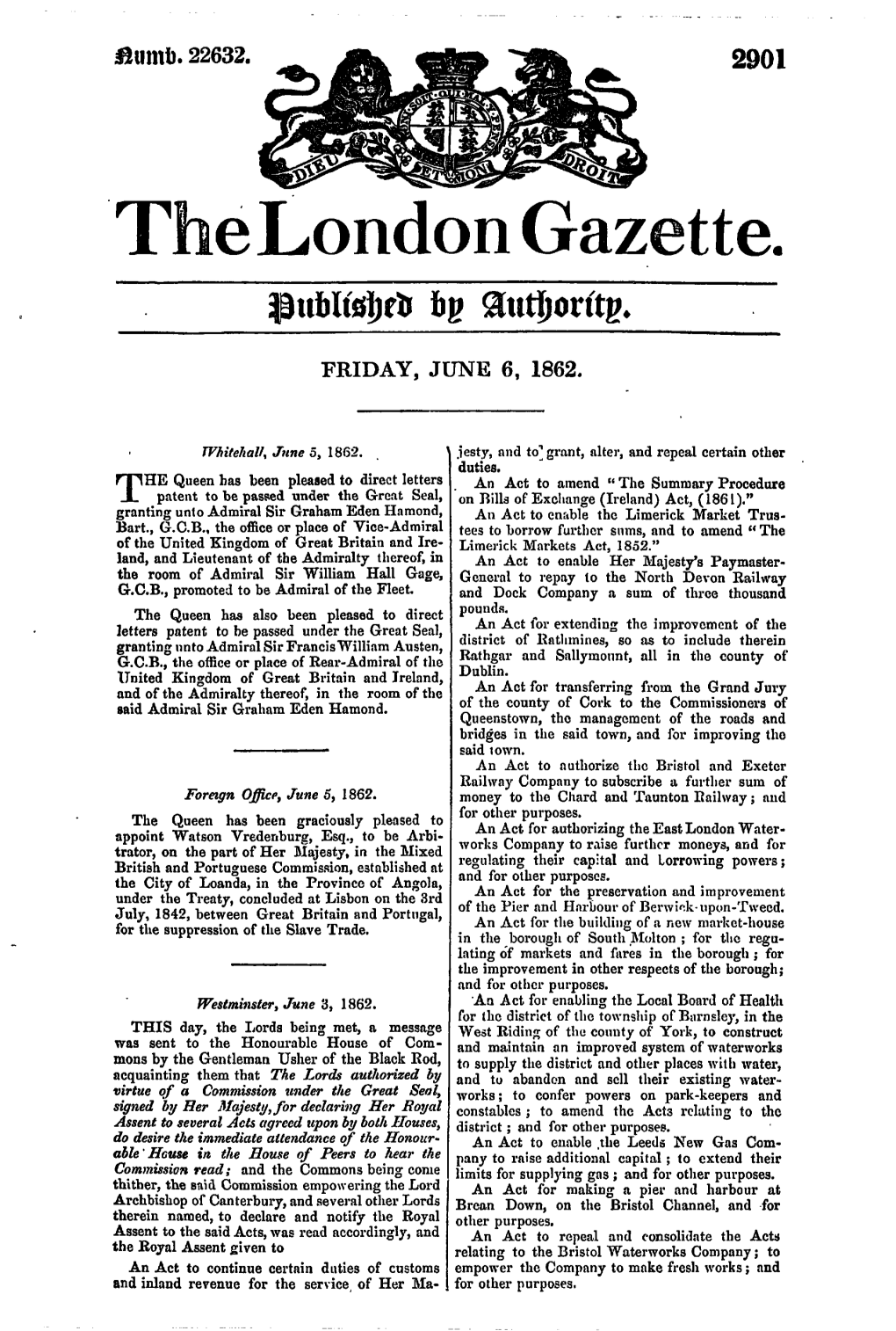 The London Gazette. Sutfjorftg*