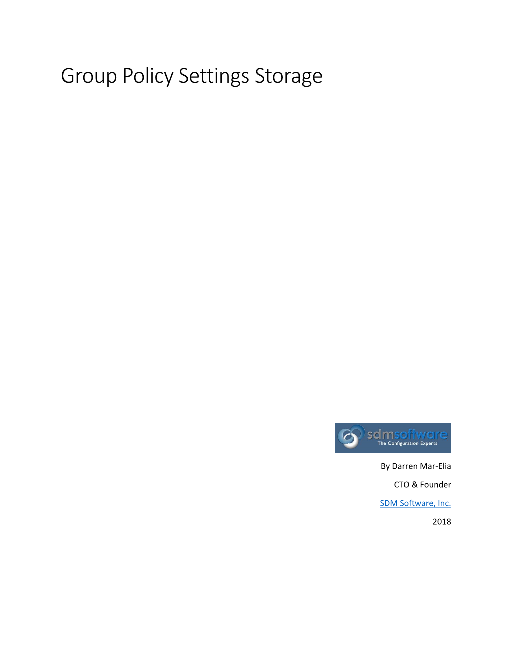 Understanding Group Policy Storage