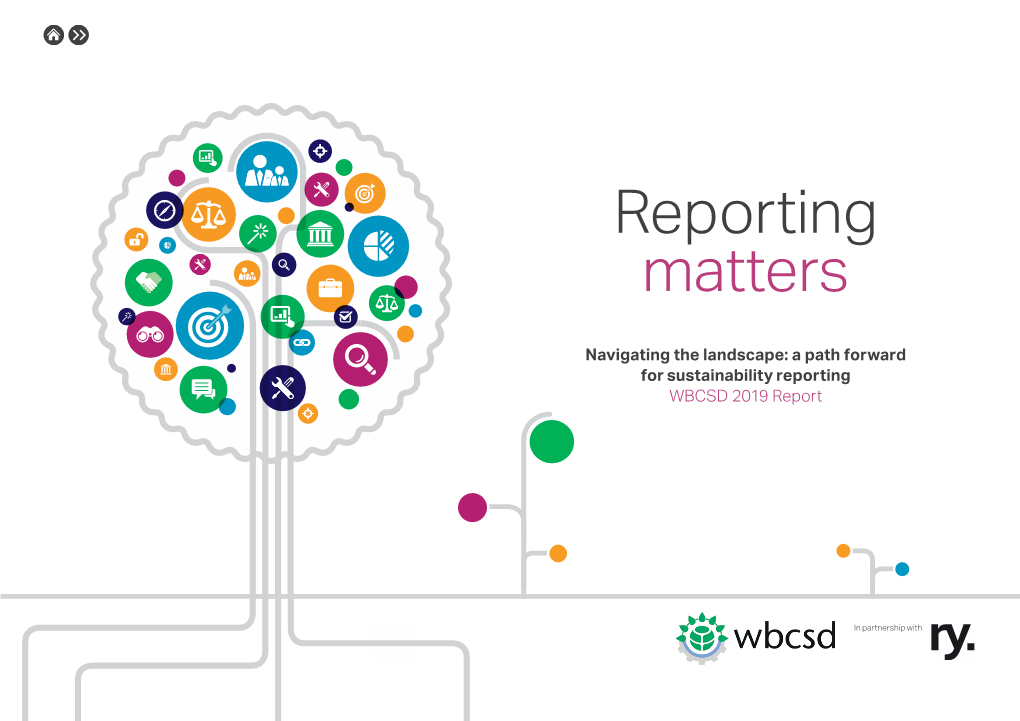 Navigating the Landscape: a Path Forward for Sustainability Reporting WBCSD 2019 Report