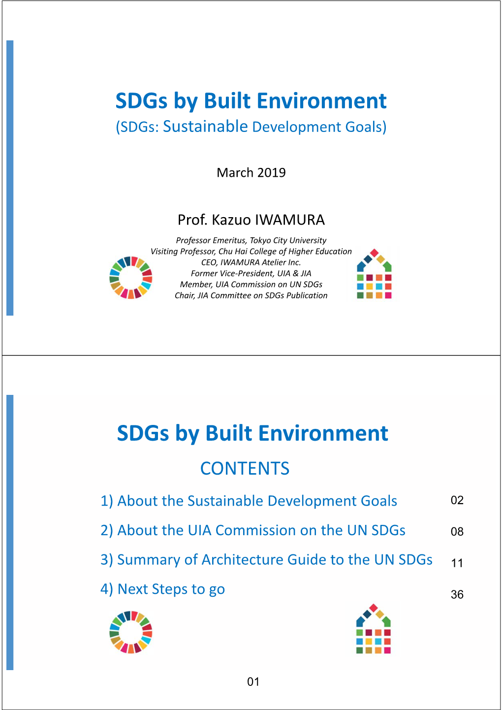 Sdgs by Built Environment (Sdgs: Sustainable Development Goals)