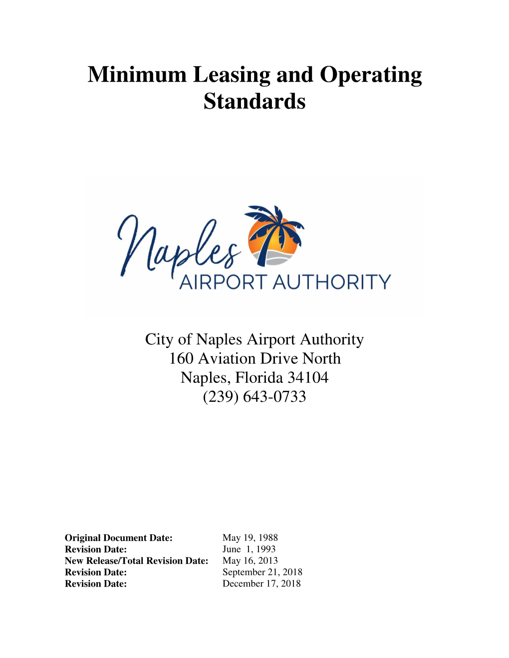 Naples Airport Minimum Standards