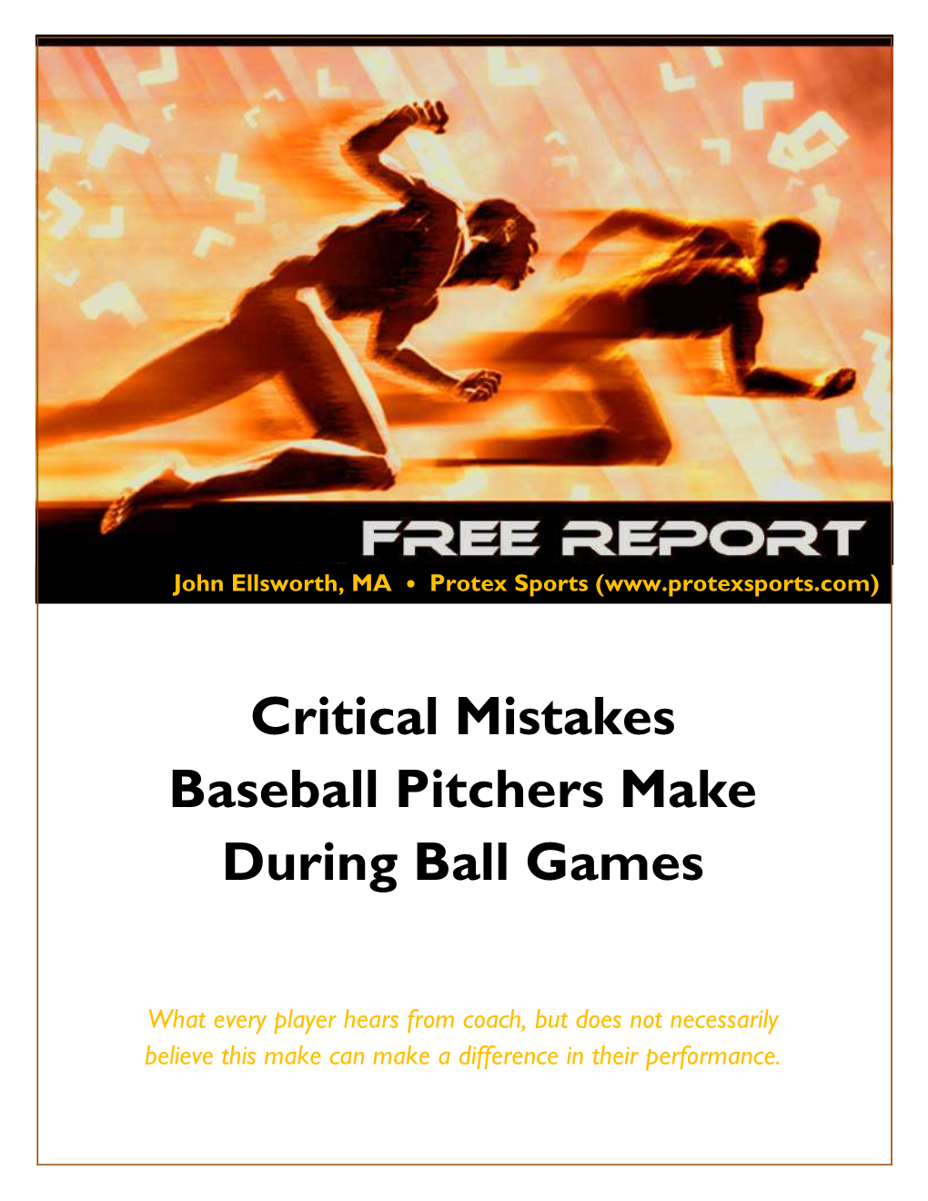 Critical Mistakes Baseball Pitchers Make During Ball Games