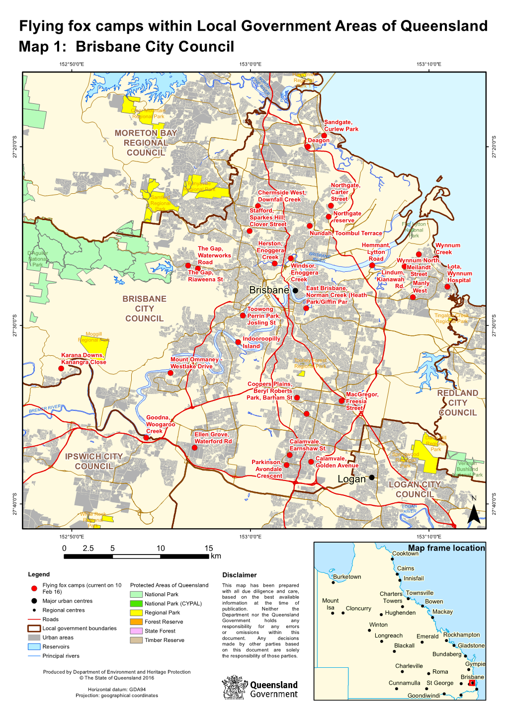 Map 1: Brisbane City Council