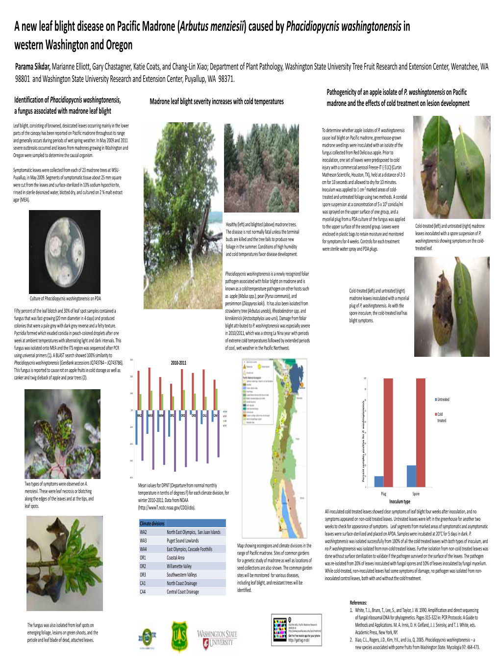 A New Leaf Blight Disease on Pacific Madrone (Arbutus Menziesii