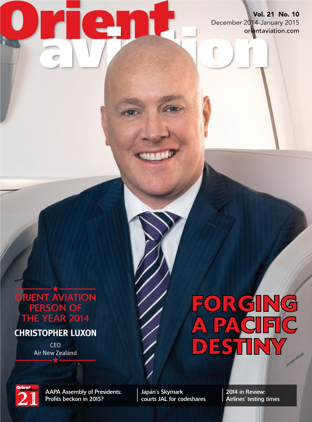CHRISTOPHER LUXON a PACIFIC CEO Air New Zealand DESTINY