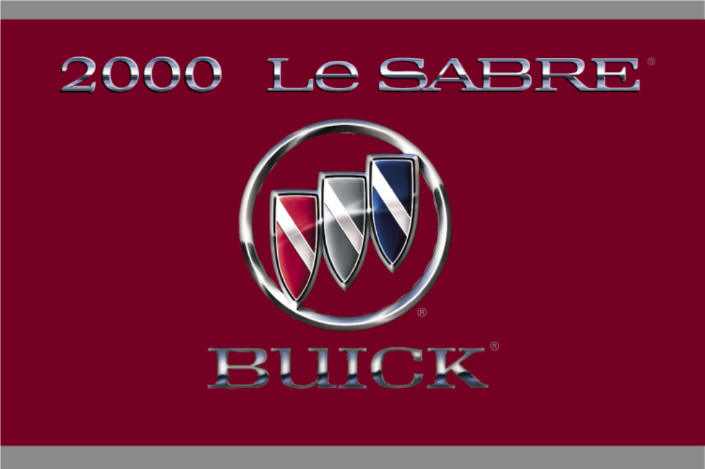2000 Buick Lesabre Owner's Manual