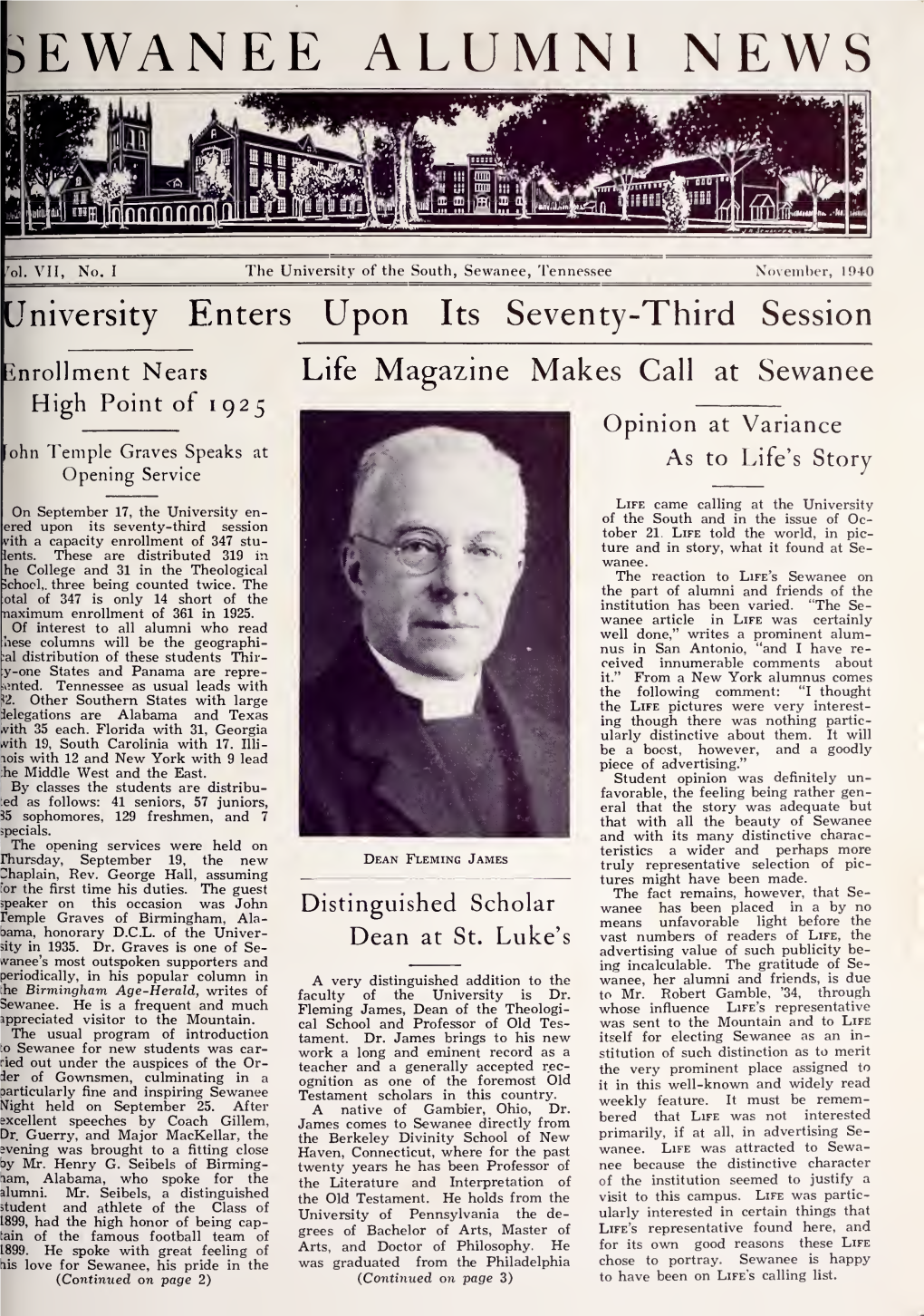 Sewanee Alumni News, 1940-41