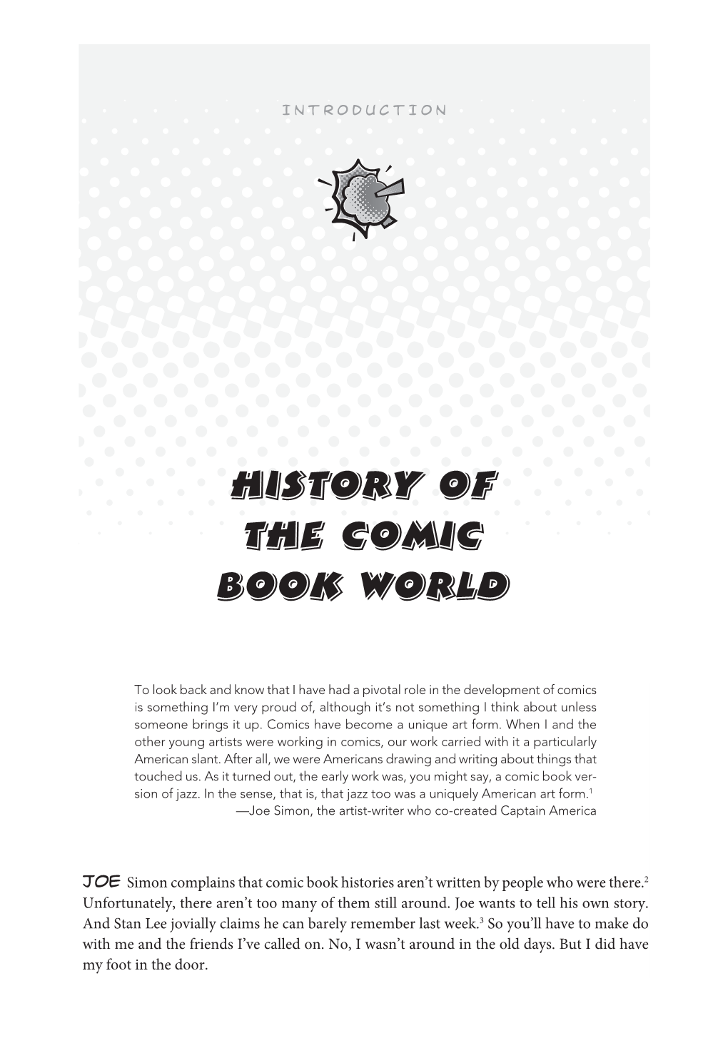 History of the Comic Book World