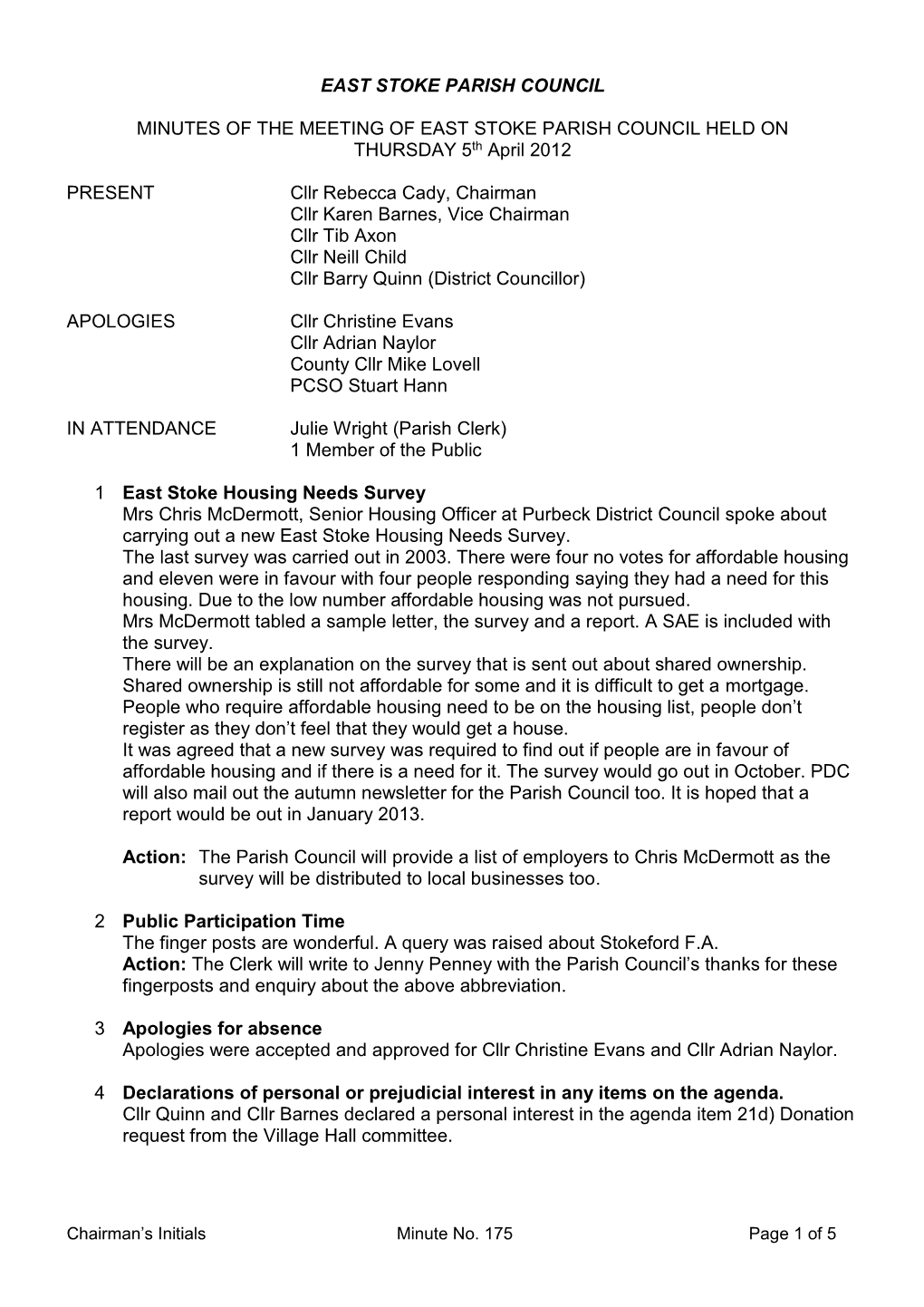 East Stoke Parish Council