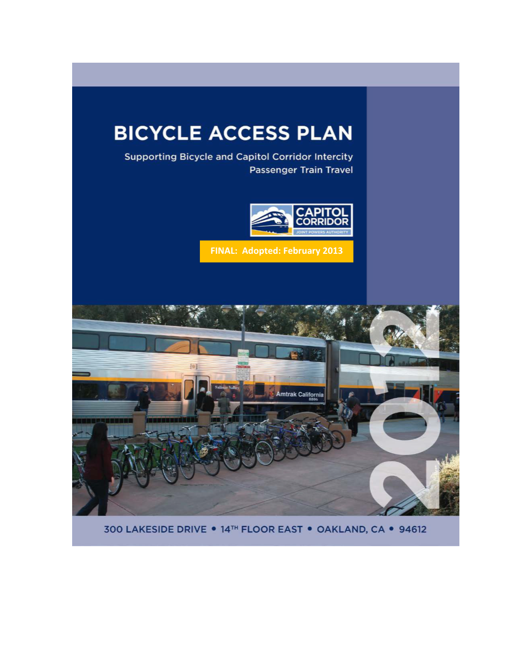 Bicycle Access Plan (Adopted February 2013) Page 1