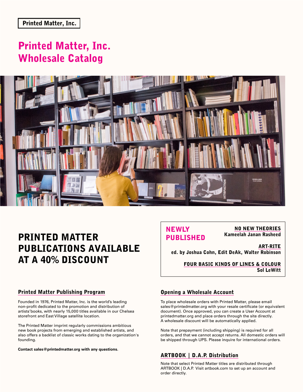 Printed Matter, Inc. Wholesale Catalog