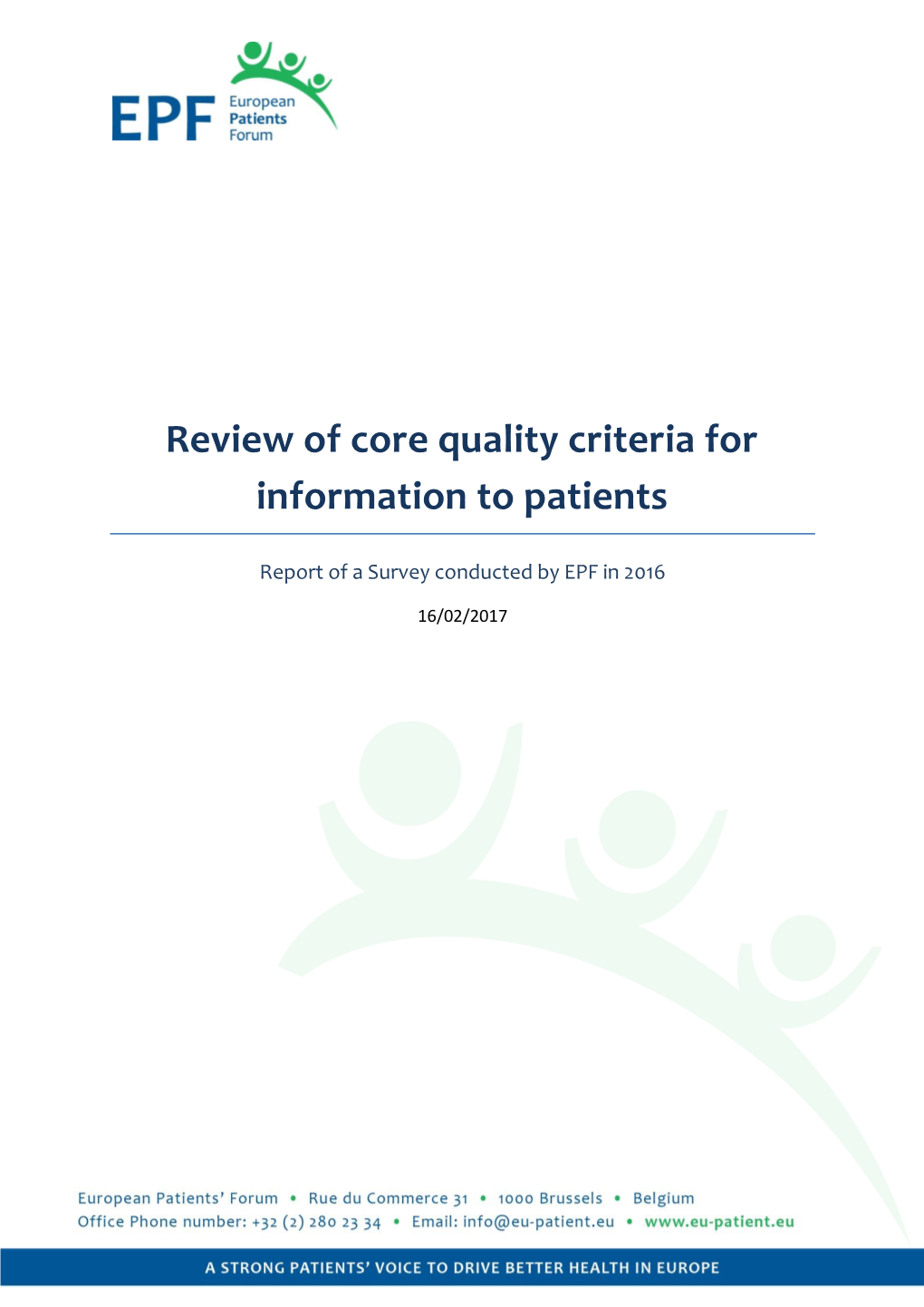 Review of Core Quality Principles