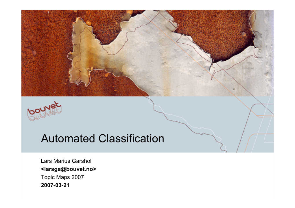 Automated Classification