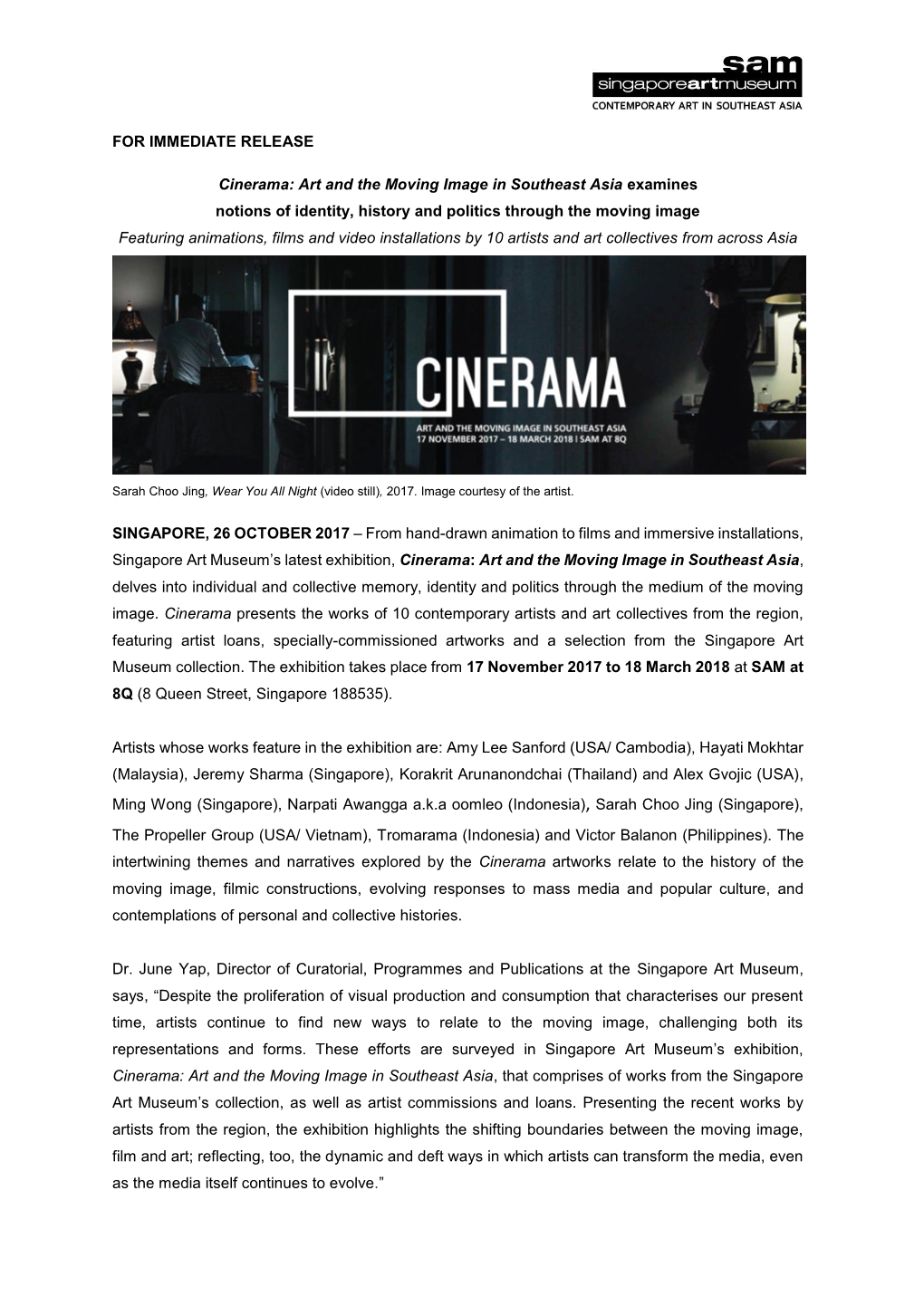 Cinerama: Art and the Moving Image in Southeast Asia