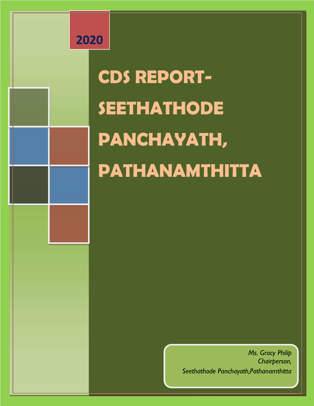 Cds Report- Seethathode Panchayath, Pathanamthitta