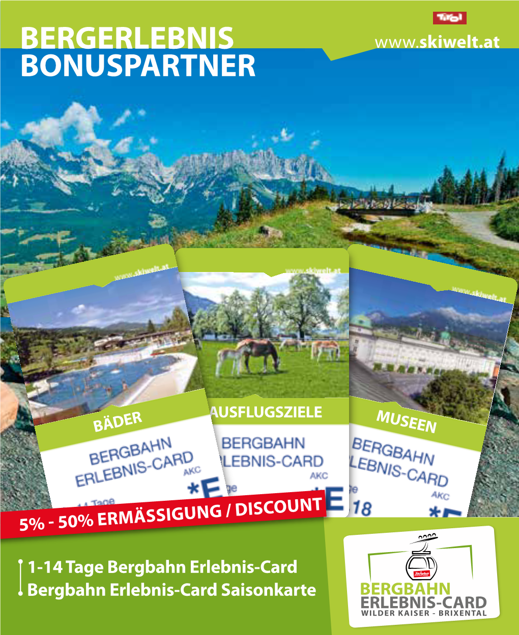 Bergerlebnis Bonuspartner