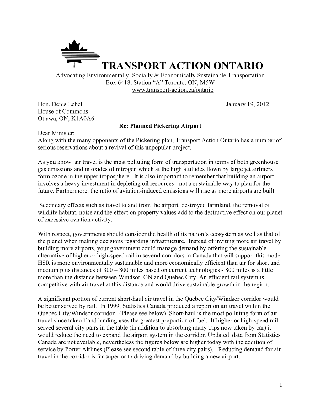 Transport Action Ontario