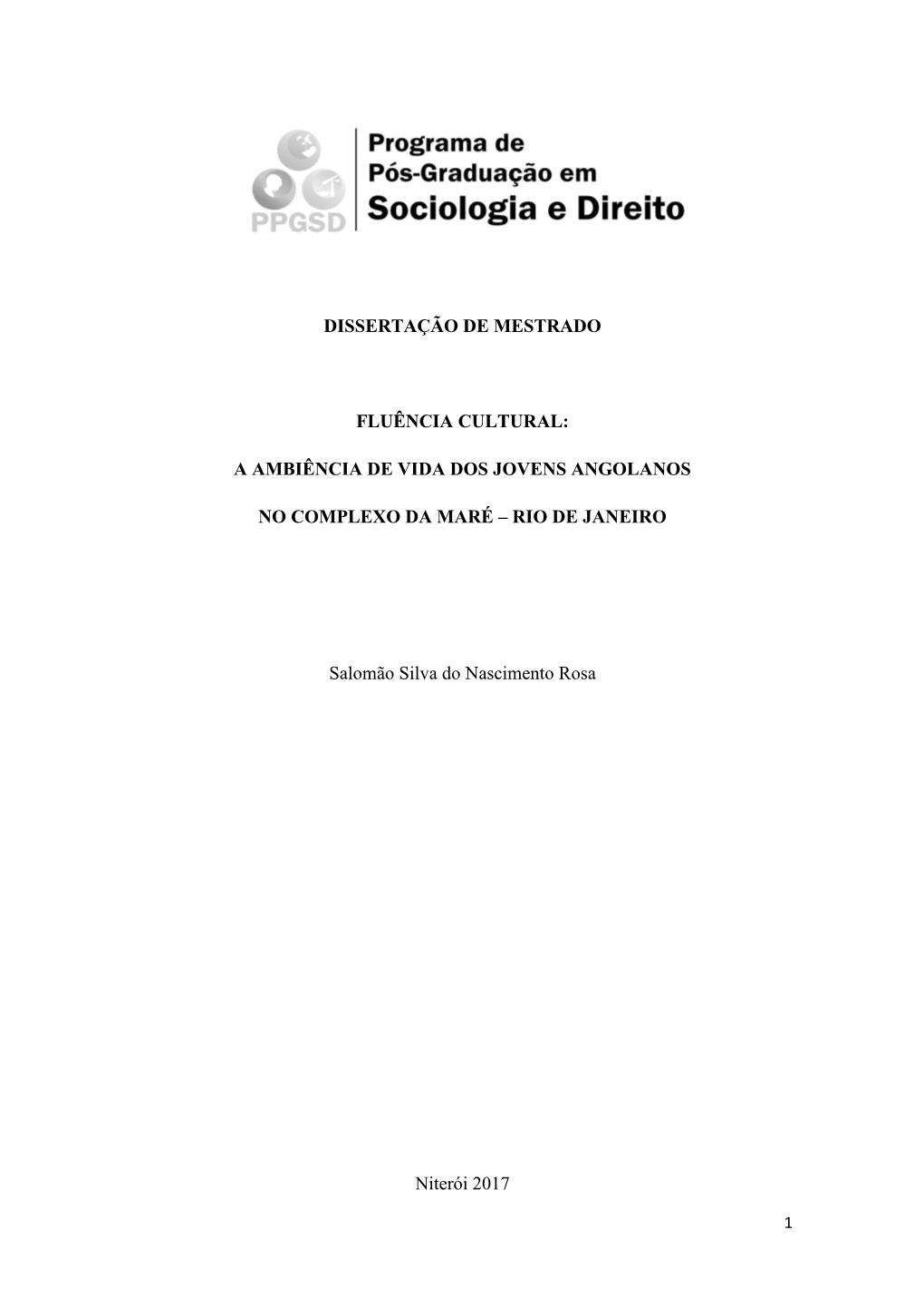 Dissertação De Mestrado Fluência Cultural: A