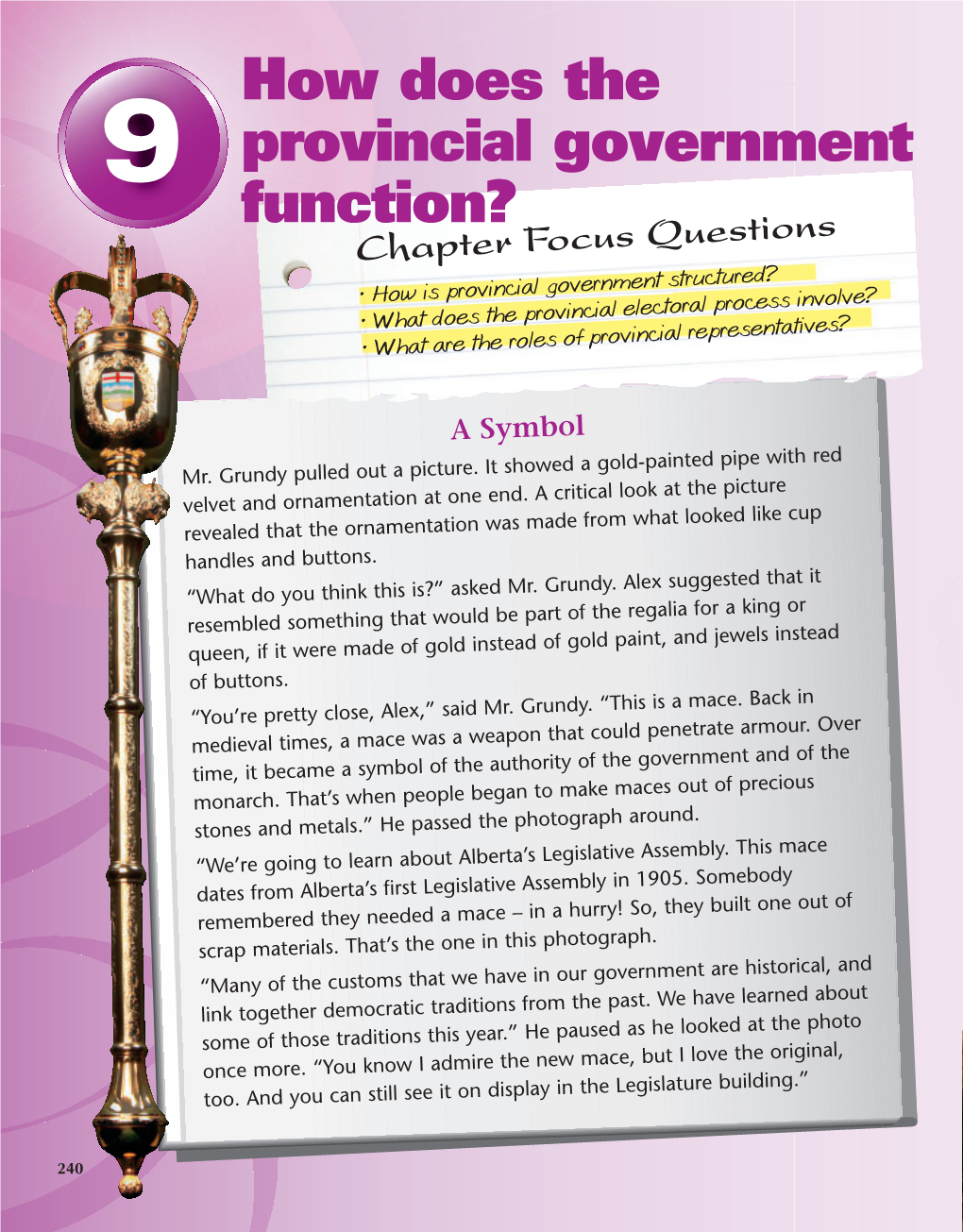 How Does the Provincial Government Function?