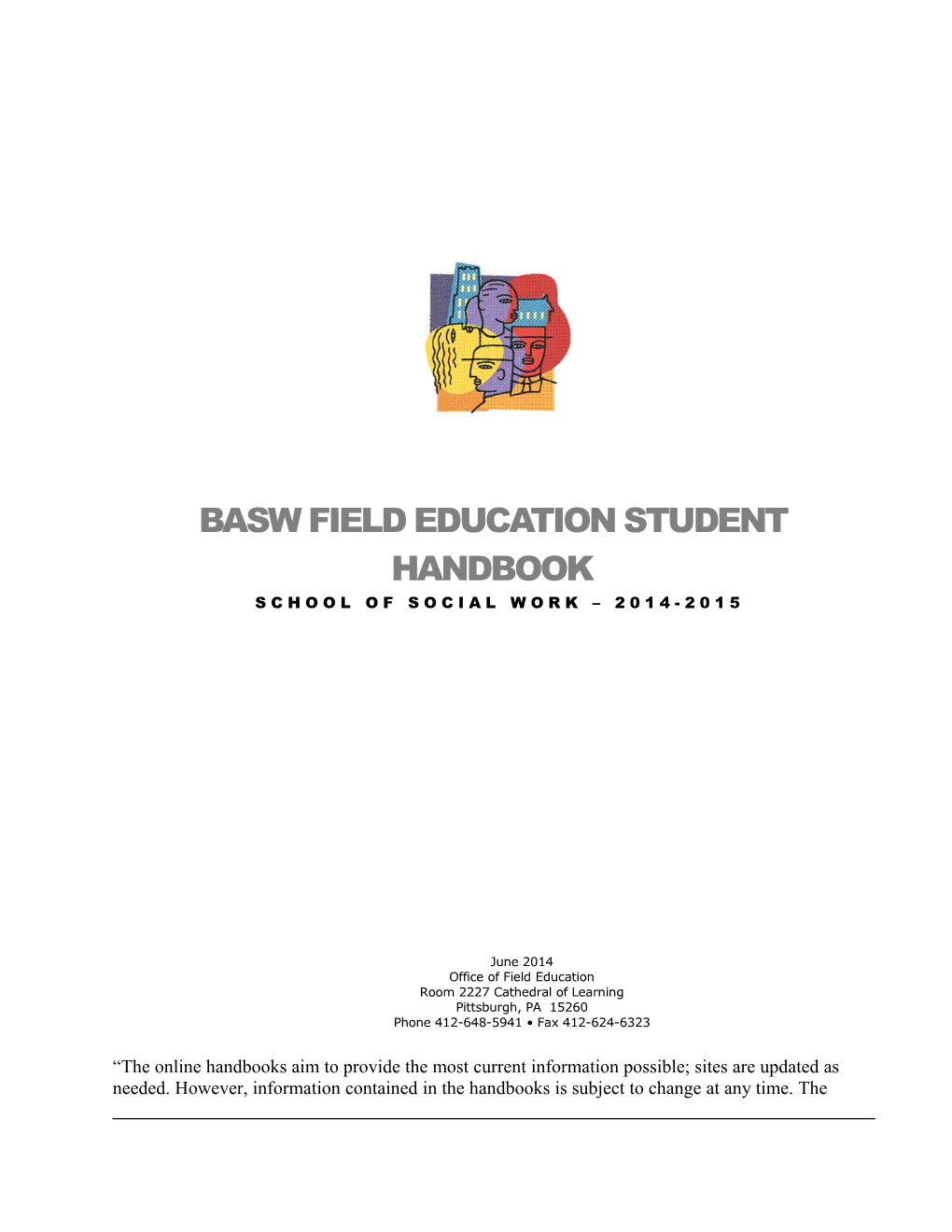 Office of Field Education BASW Student Handbook s1