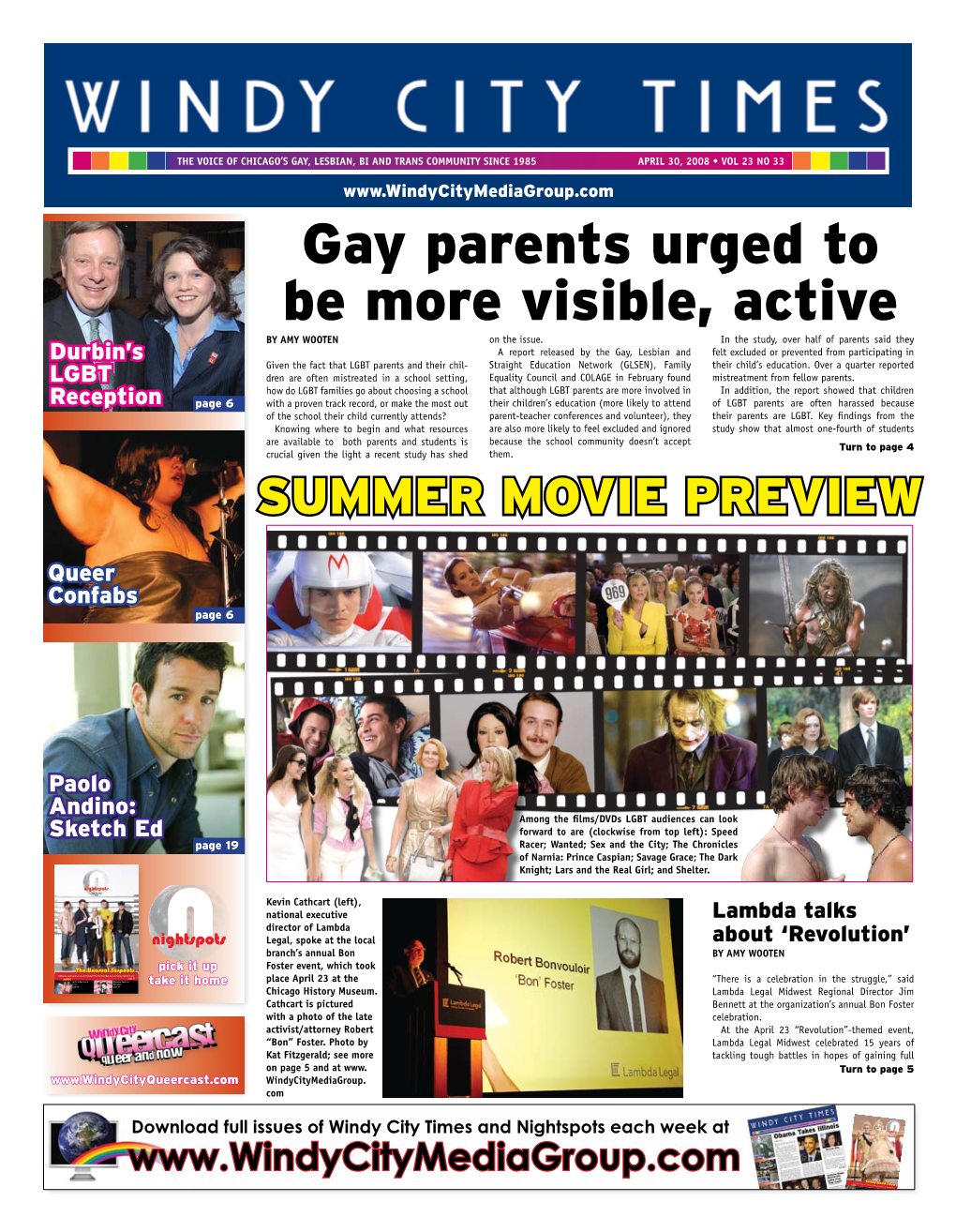 Gay Parents Urged to Be More Visible, Active by AMY WOOTEN on the Issue