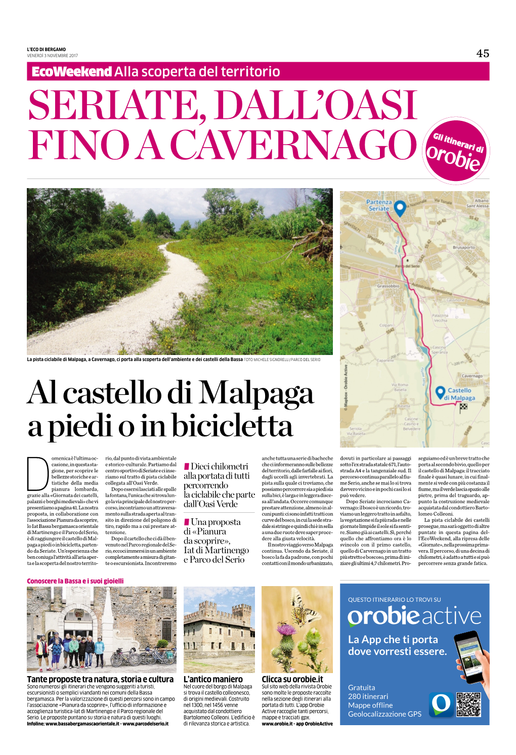 Al Castello Di Malpaga a Piedi O in Bicicletta