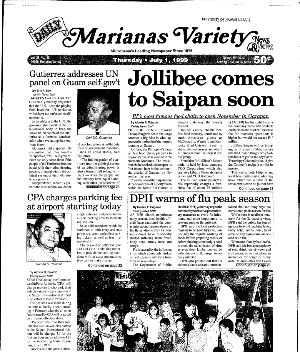 Jollibee Comes to Saipan Soon