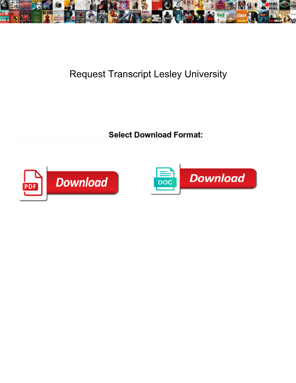 Request Transcript Lesley University