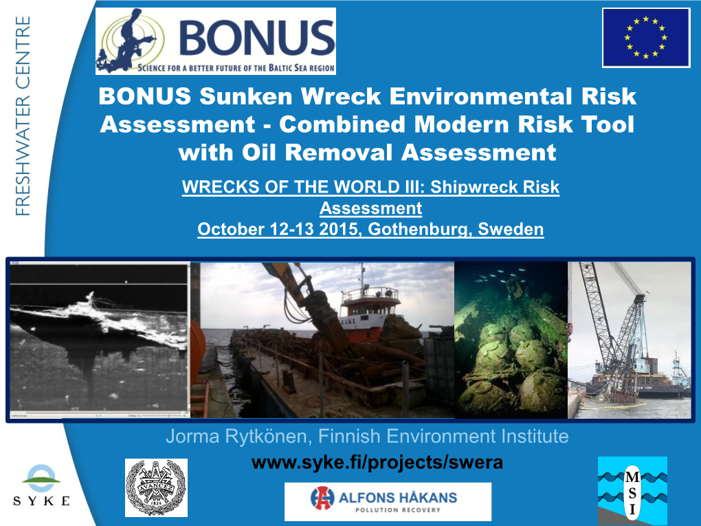 BONUS Sunken Wreck Environmental Risk Assessment