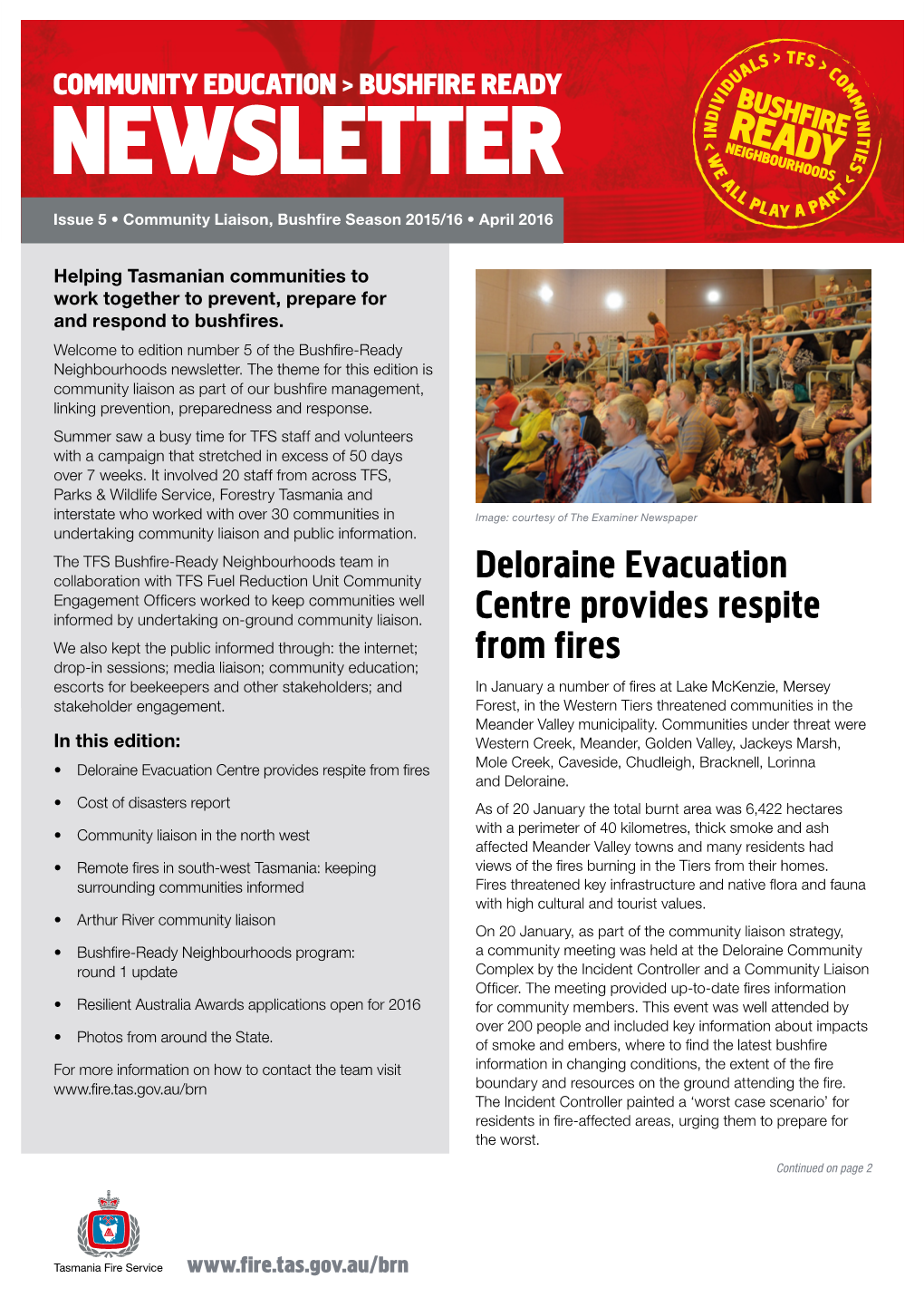 Deloraine Evacuation Centre Provides Respite from Fires and Deloraine