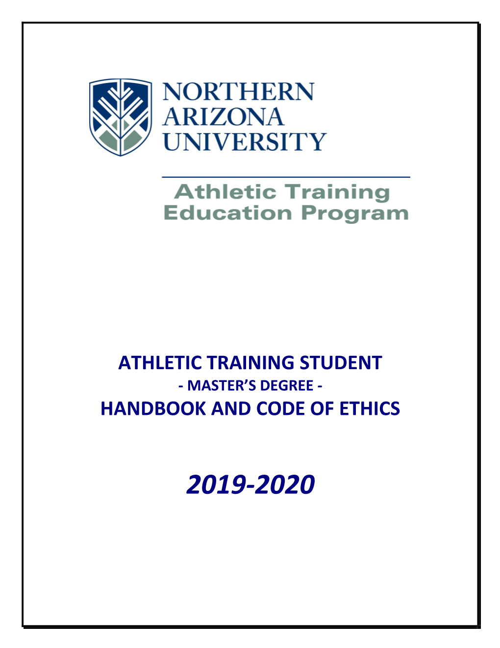 Athletic Training Student Handbook and Code of Ethics
