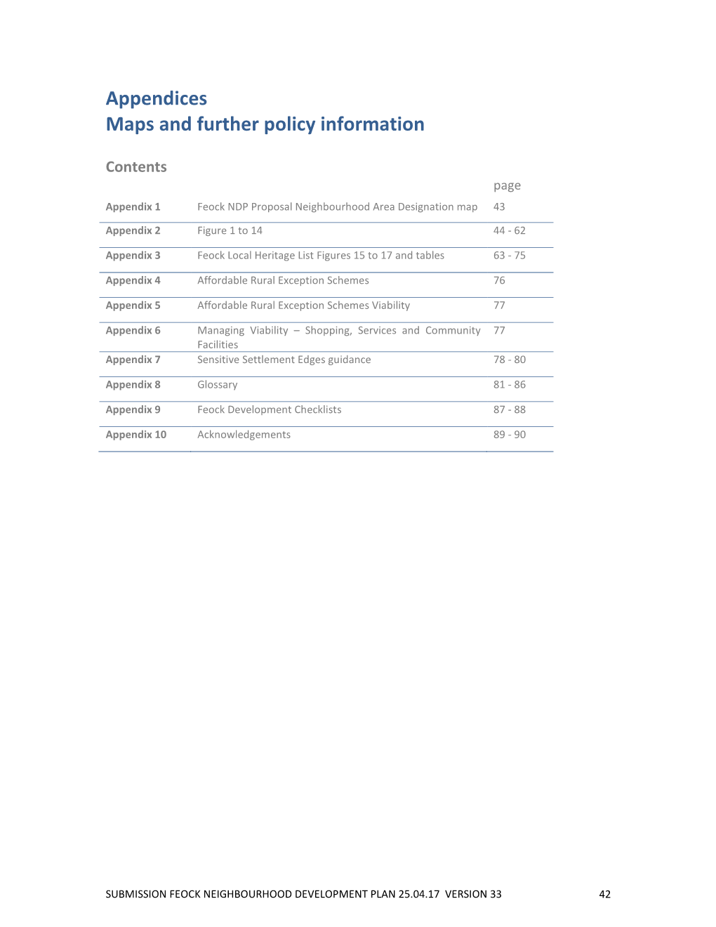 Feock Neighbourhood Development Plan Part