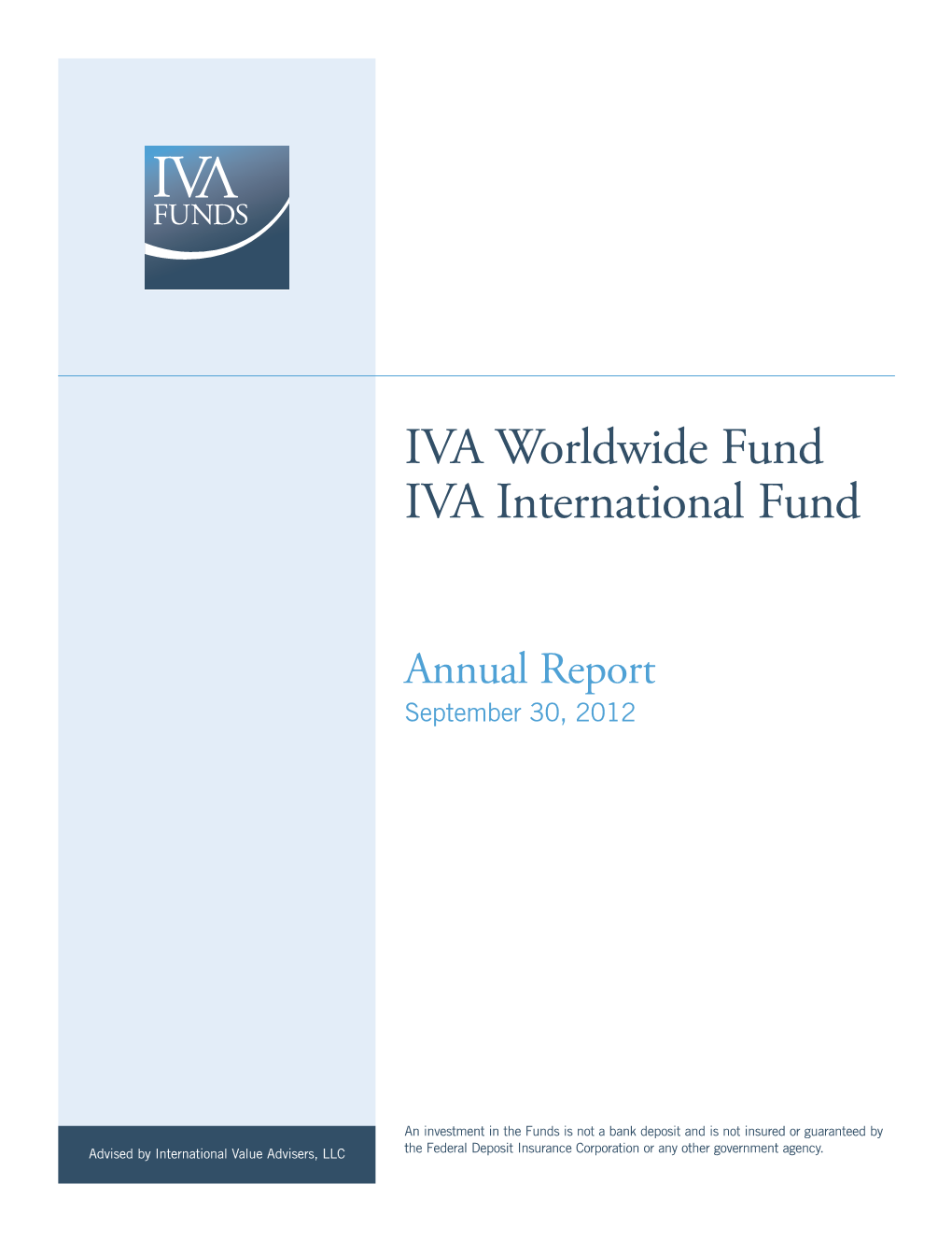 IVA Worldwide Fund IVA International Fund