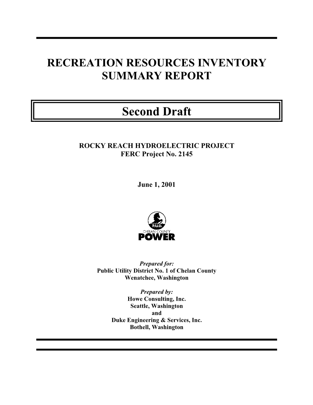 1999/2000 Recreational Use Assessment Study Report