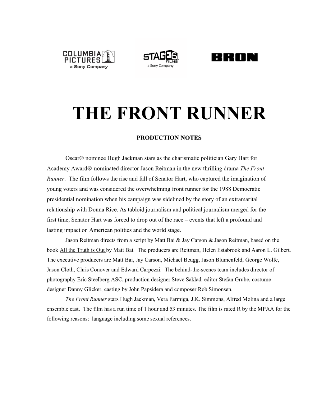 The Front Runner