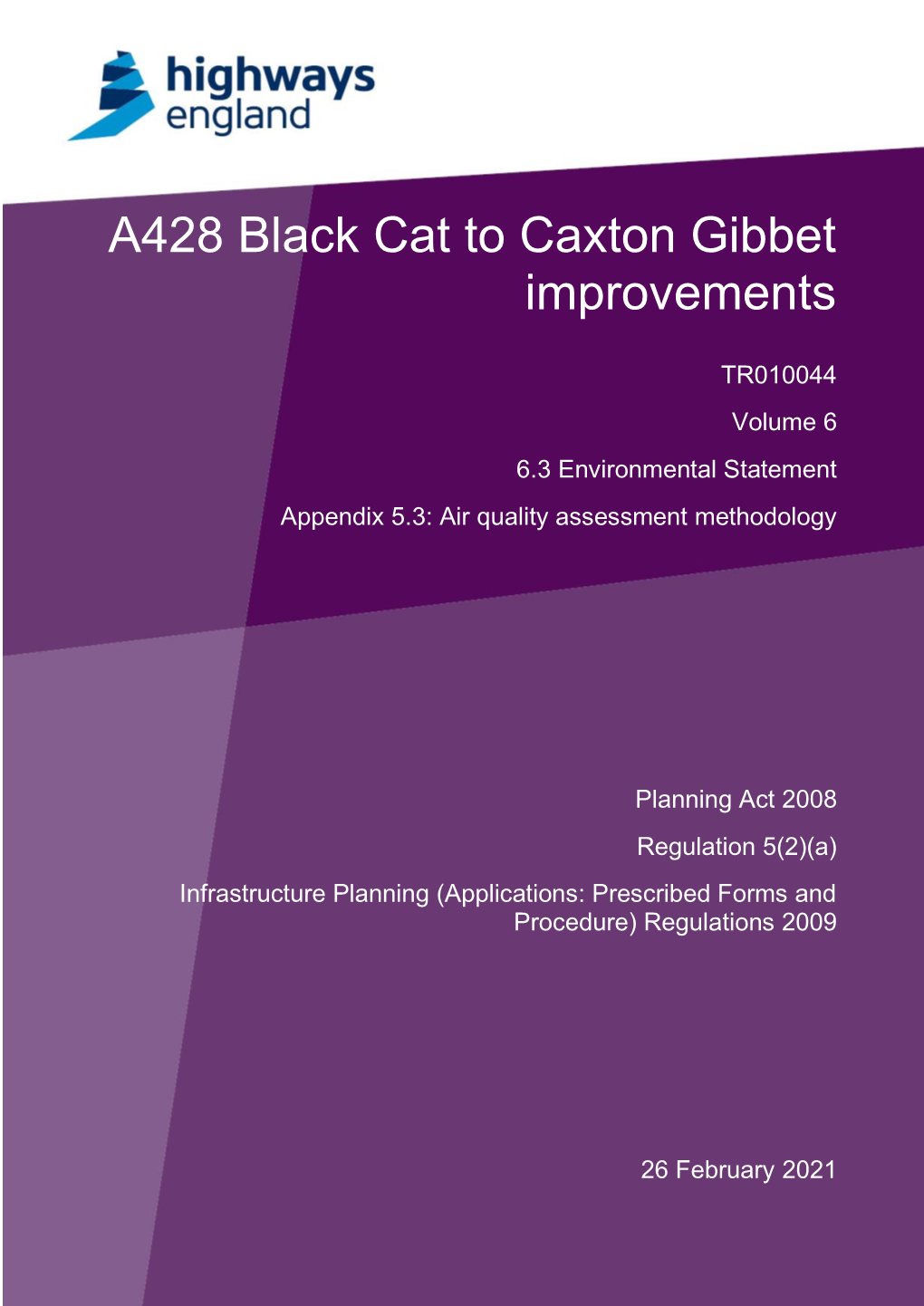 A428 Black Cat to Caxton Gibbet Improvements