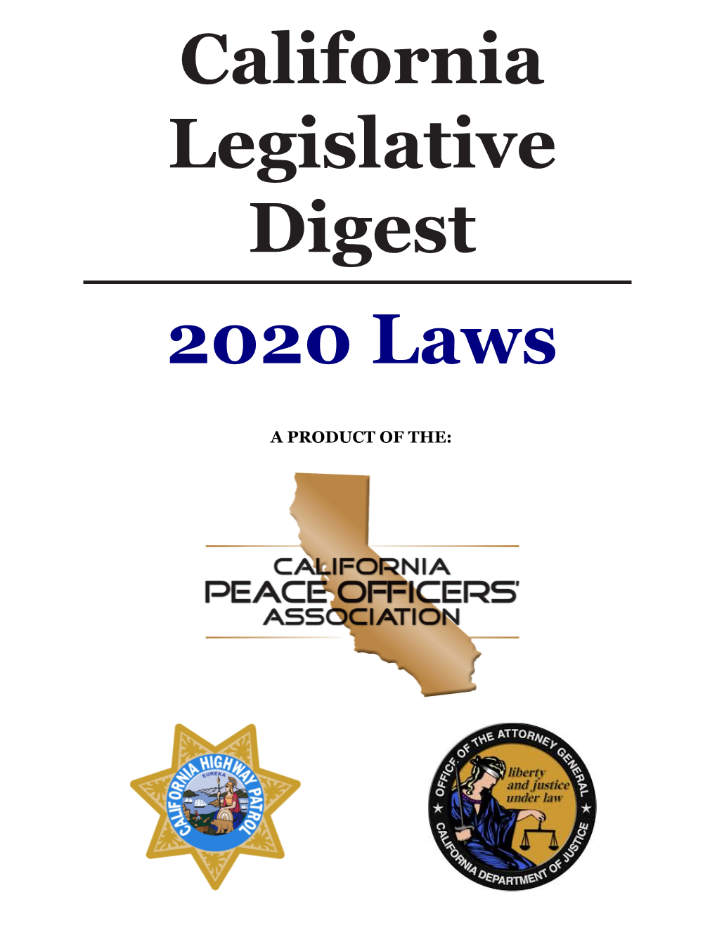 California Legislative Digest 2020 Laws