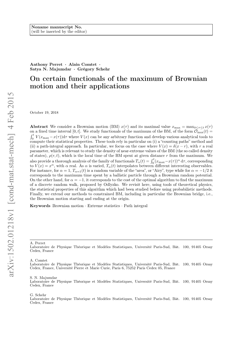 On Certain Functionals of the Maximum of Brownian Motion and Their Applications