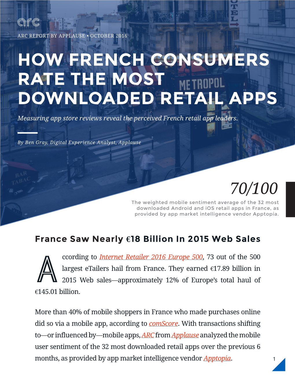 How French Consumers Rate the Most Downloaded Retail Apps