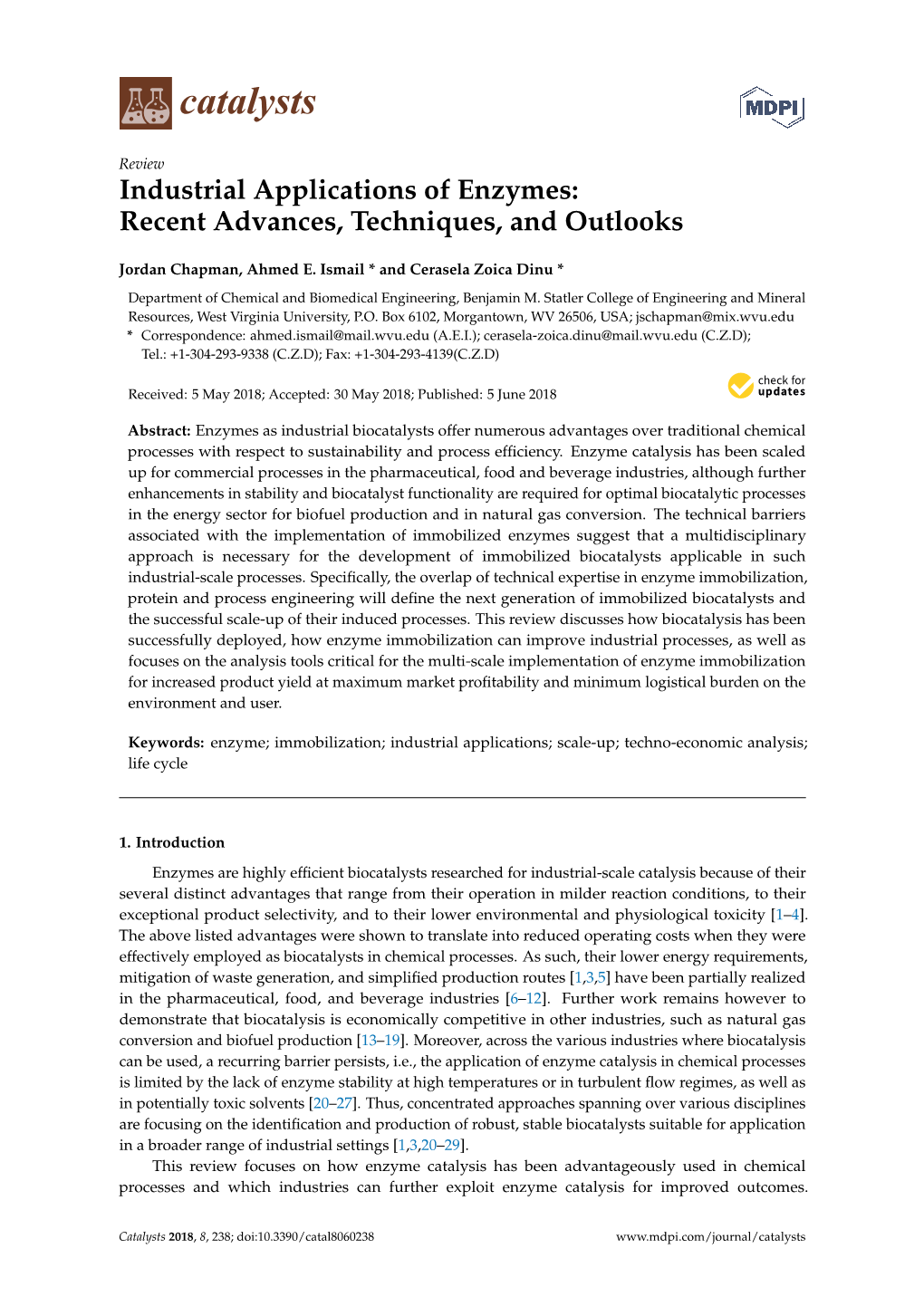 Industrial Applications of Enzymes: Recent Advances, Techniques, and Outlooks