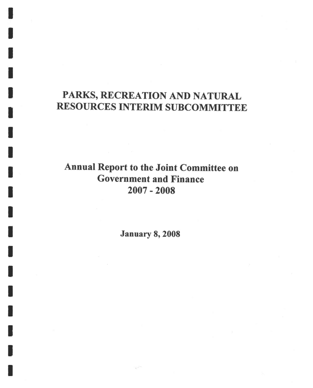 Parks, Recreation and Natural Resources Interim
