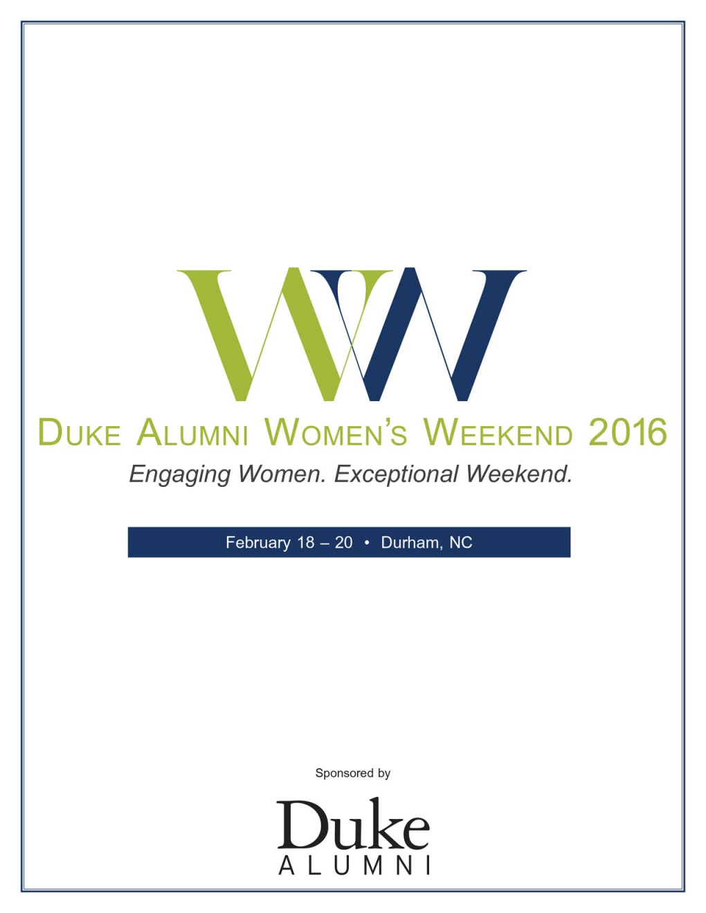 Duke Alumni Women's Weekend 2016